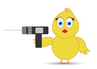 chick ready to do drill work