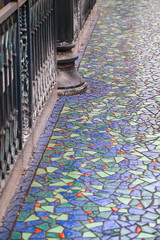 カラフルな通路