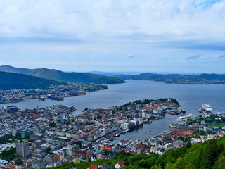 Norway-view of the city Bergen