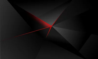 abstrakter polygonhintergrund, leuchtendes rotes licht © tajborg