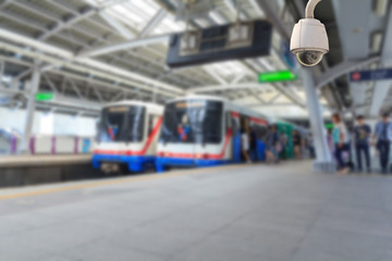 CCTV in sky train terminal gate / CCTV