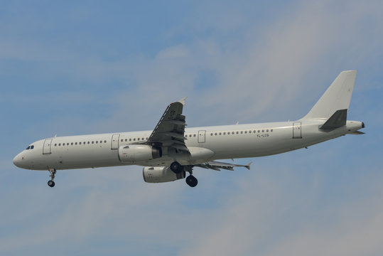 Passenger Airplane Landing At Saigon Airport