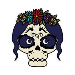 skeleton of katrina head character