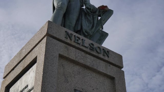 Lord Nelson statue in National Heroes Square, Bridgetown, St Michael, Barbados, West Indies, Caribbean 