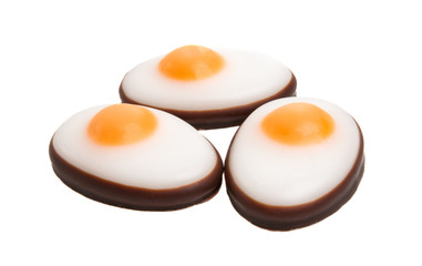 candy eggs isolated