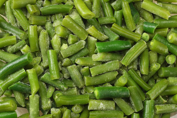 cut green beans background. cut green beans texture