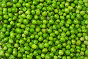 green peas background. green peas texture. top view