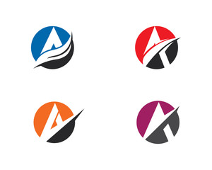 A Letter Logo Business Template Vector icon
