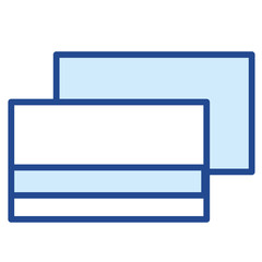 Kreditkarte, Kundenkarte Vector Icon Illustration