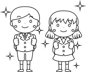 First-year student of the entrance ceremony outline