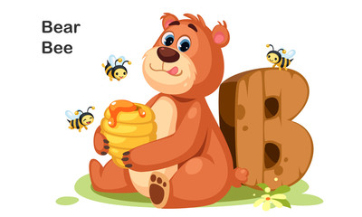Plakat B for Bear & Bee