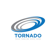 tornado logo and icon vector illustration design template