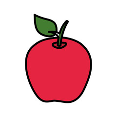 apple fresh fruit icon