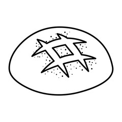 delicious bread pastry icon