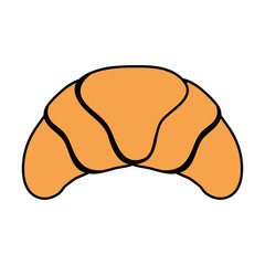 delicious bread croissant icon