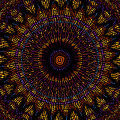 Vector mosaic art pattern. Curved mosaic image