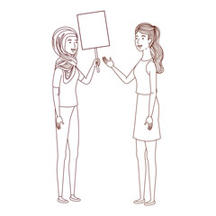 women with tag of wood avatar character