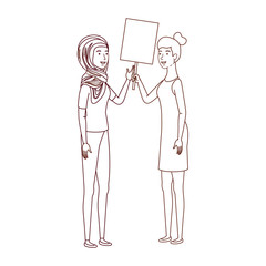 women with tag of wood avatar character