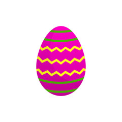 Easter eggs vector icons flat style on white background