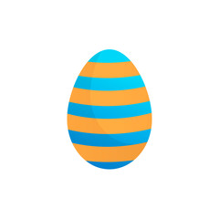 Easter eggs vector icons flat style on white background