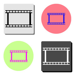 film strip. flat vector icon
