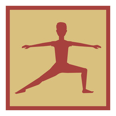 Fototapeta na wymiar yoga poses vector icon
