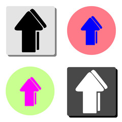 arrow. flat vector icon