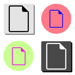 Document. flat vector icon