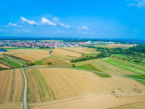 Blick auf Wolfschlugen und Deizisau