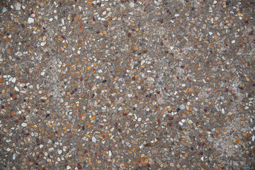 floor made from small stones. Texture and background