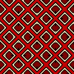 Luxury background with decorative geometric ornament. Retro creative design. Vector illustration. Fashion print, design for scrapbooking page, art deco, interior design. Red, gold color