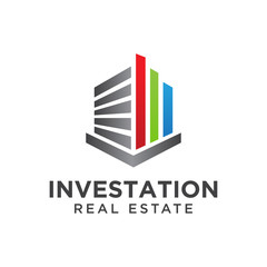 creative logo real estate. building logo template. vector design