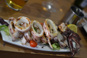Tipical spanish food Calamares 