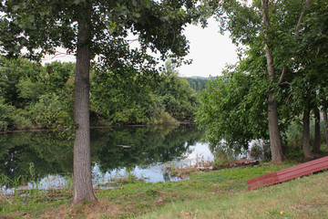 Lake of Agra Edessa Greece Europe