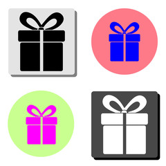 gift box. flat vector icon