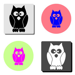 Obraz premium owl. flat vector icon