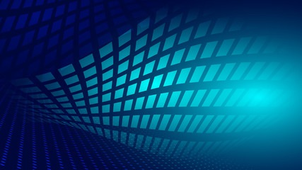 Abstract blue light and shade technology creative background. Vector illustration.