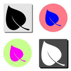 Leaf. flat vector icon