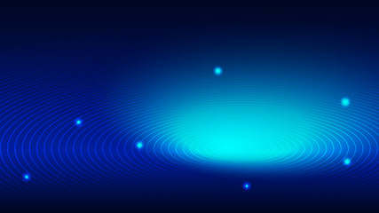 Abstract blue light and shade technology creative background. Vector illustration.