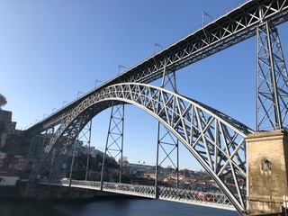 bridge over river in Porto, Portugal