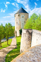 Prince of Wales tower in a small town Thouars