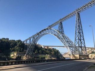 Walking by the river in Porto, Portugal 