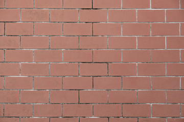 Old brick wall in antiquity and was damaged