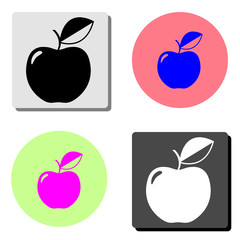 Apple. flat vector icon