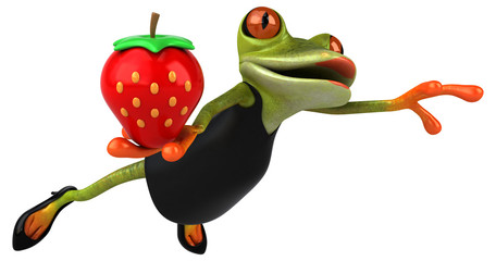 Fun frog - 3D Illustration