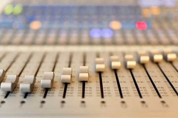 Sound Mixer With Colorful Lights