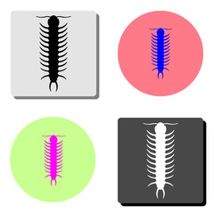 Centipede. flat vector icon