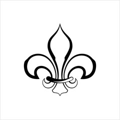 Fleur De Lis, Fleur-De-Lys Or Flower-De-Luce, The Decorative Stylized Lily