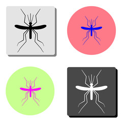 Mosquito. flat vector icon