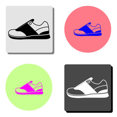 Sneakers. flat vector icon